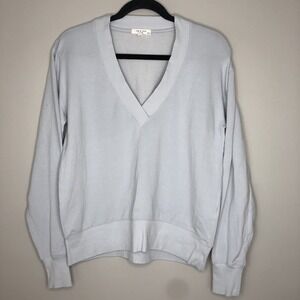 Rag & Bone Women's XS Gray V Neck‎ Pullover Long Sleeve Oversized Sweater